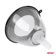 Plasttragt i plast med filter og låg
