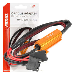 CANBUS-modstand 6 Ω 50 W med H7-stik og aluminiumshus