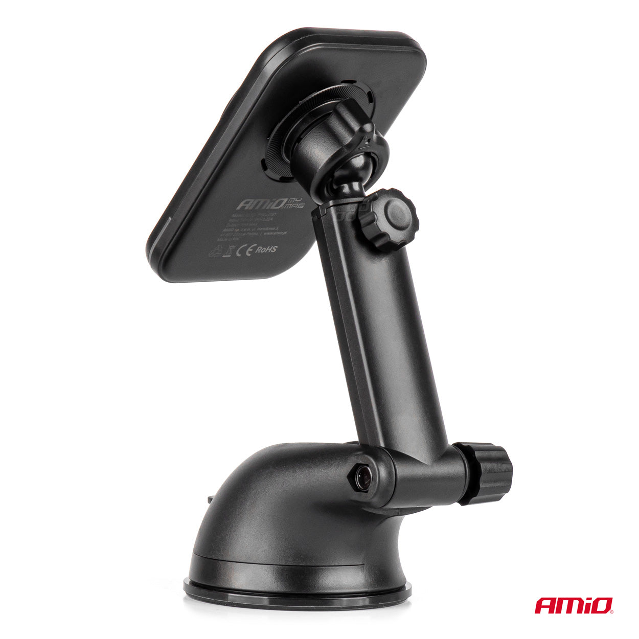Qi2 15W trådløs oplader til bilens forrude eller instrumentbord