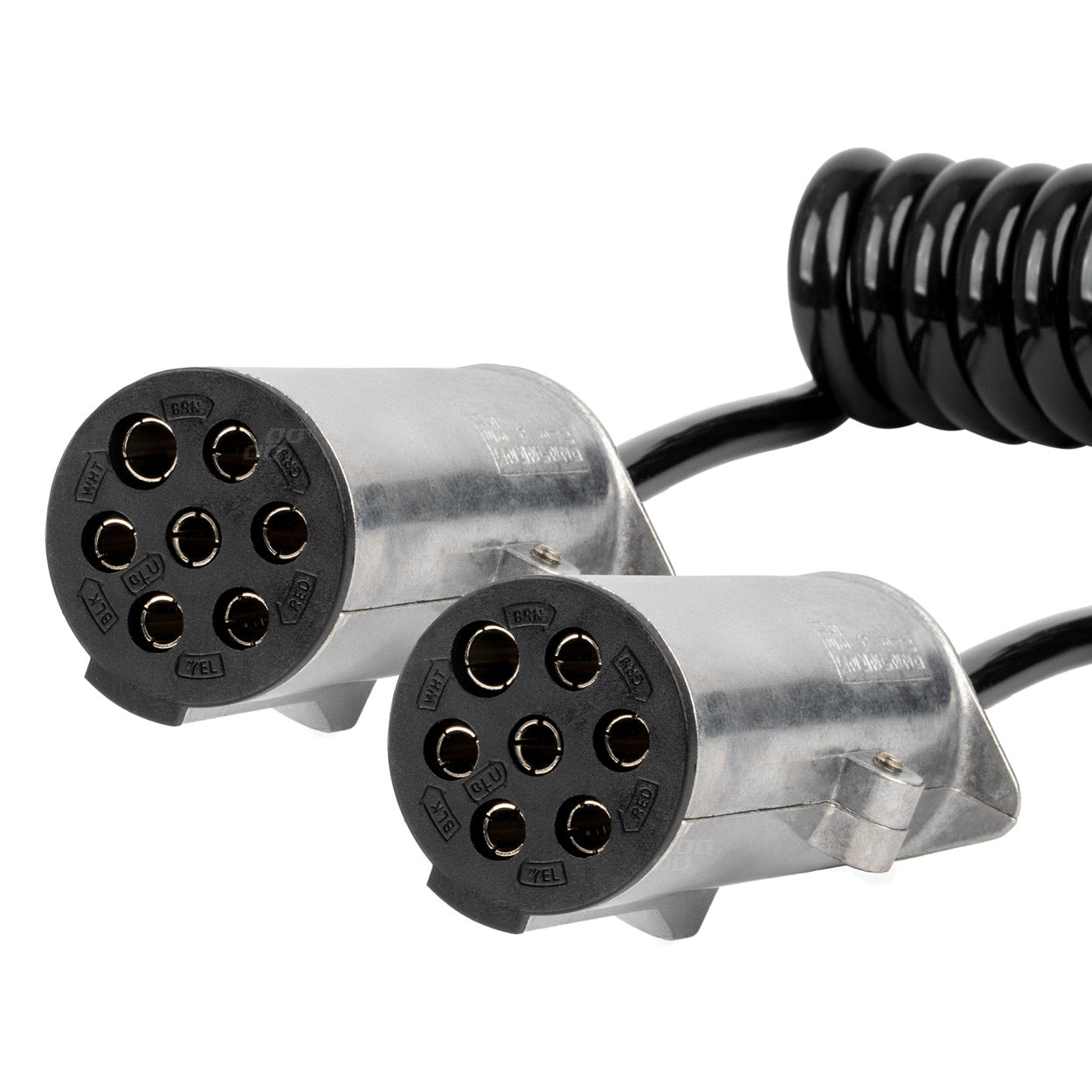 Spiralkabel til trailer med 2 x 7 PIN type N-stik
