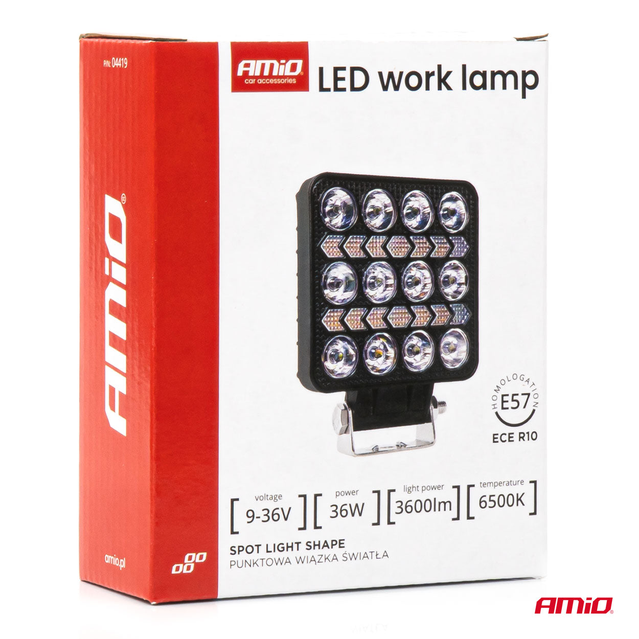 LED arbejdslampe AWL75 set bagfra