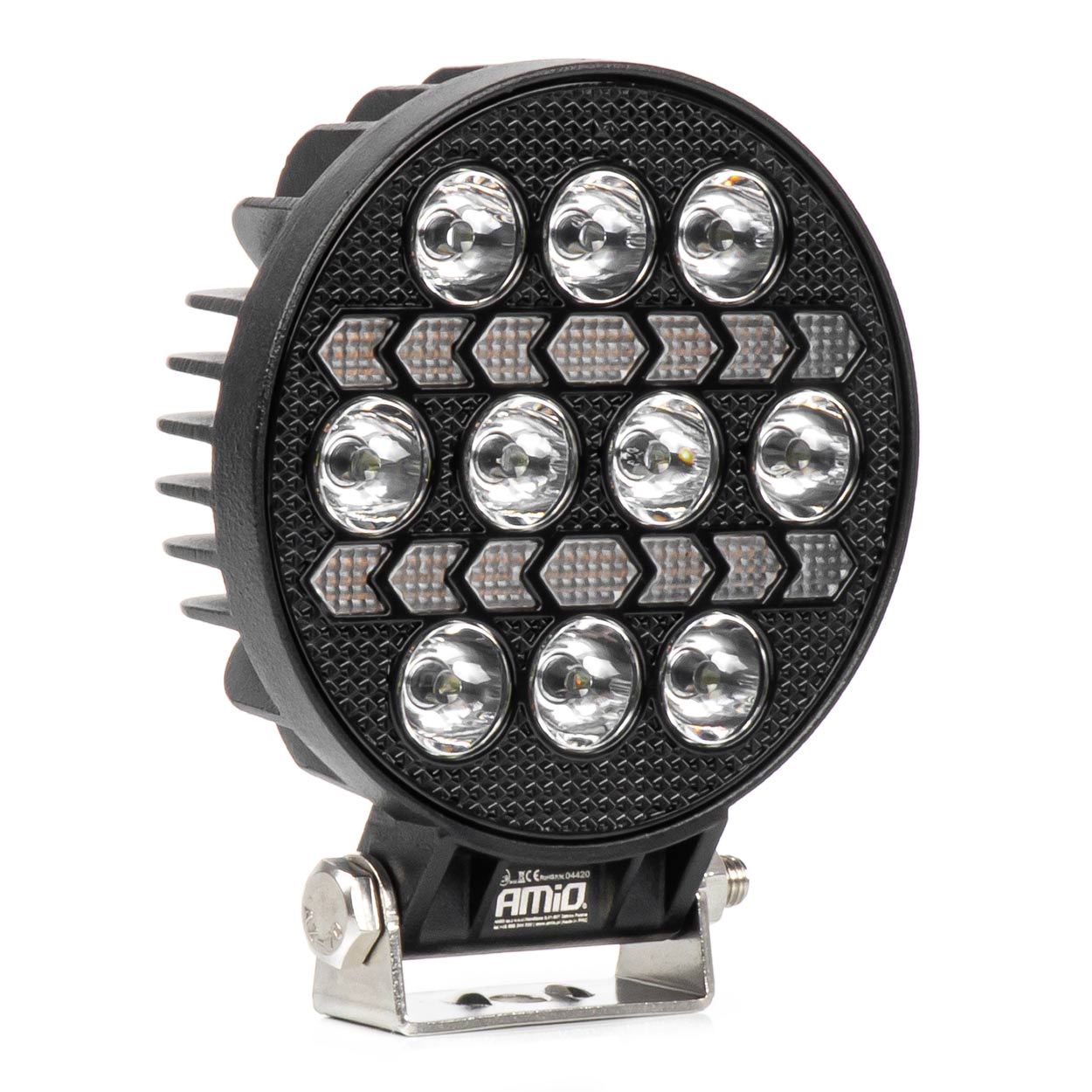 AWL76 LED-arbejdslampe med gult advarselslys