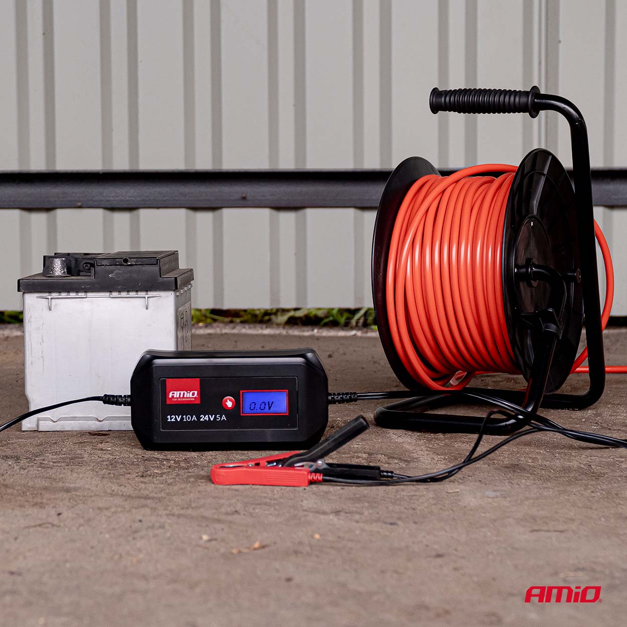 Digital batterilader til WET, AGM og GEL-batterier