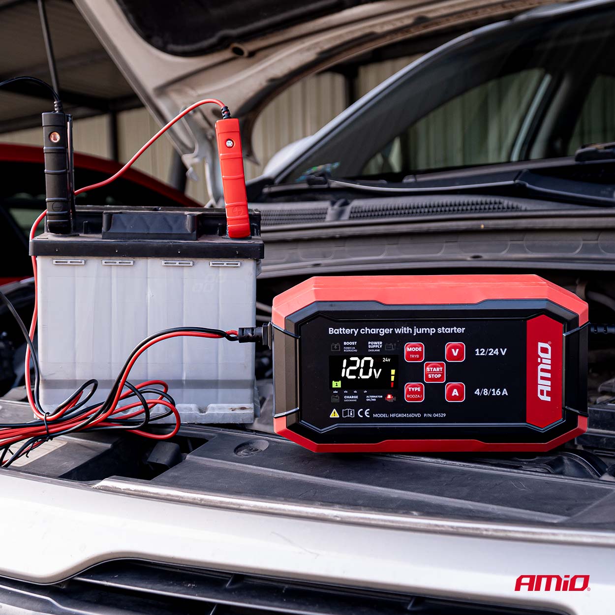 Batterilader til AGM-, GEL- og LiFePO4-batterier