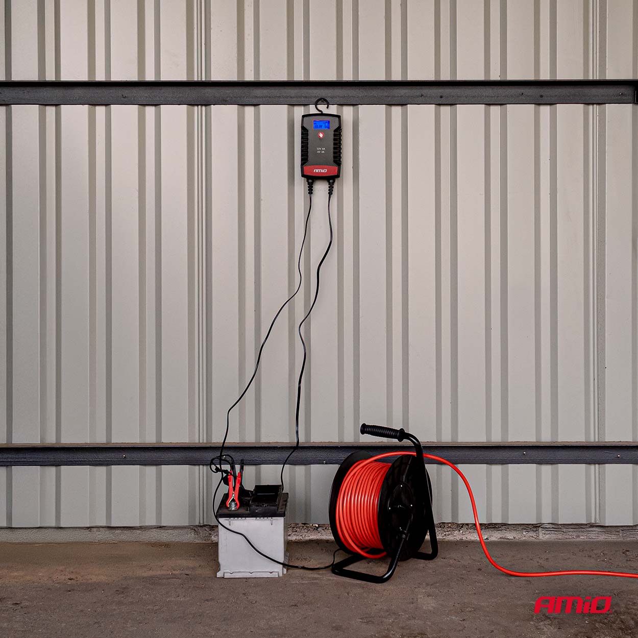Digital batterilader til AGM-, GEL- og LiFePO4-batterier