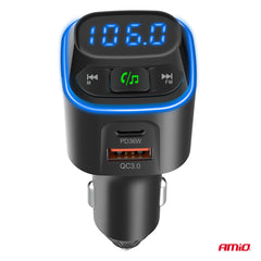 FM-transmitter med fysisk kontrolknap