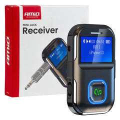 Bluetooth AUX-sender og modtager med LCD-display