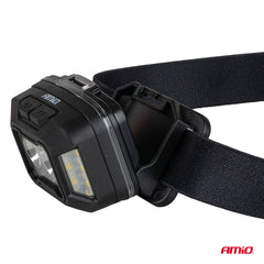 LED-pandelampe med justerbar hovedrem
