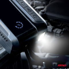 12 V jumpstarter med LED-lygte