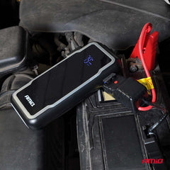 Bærbar 12 V jump starter med USB-udgange