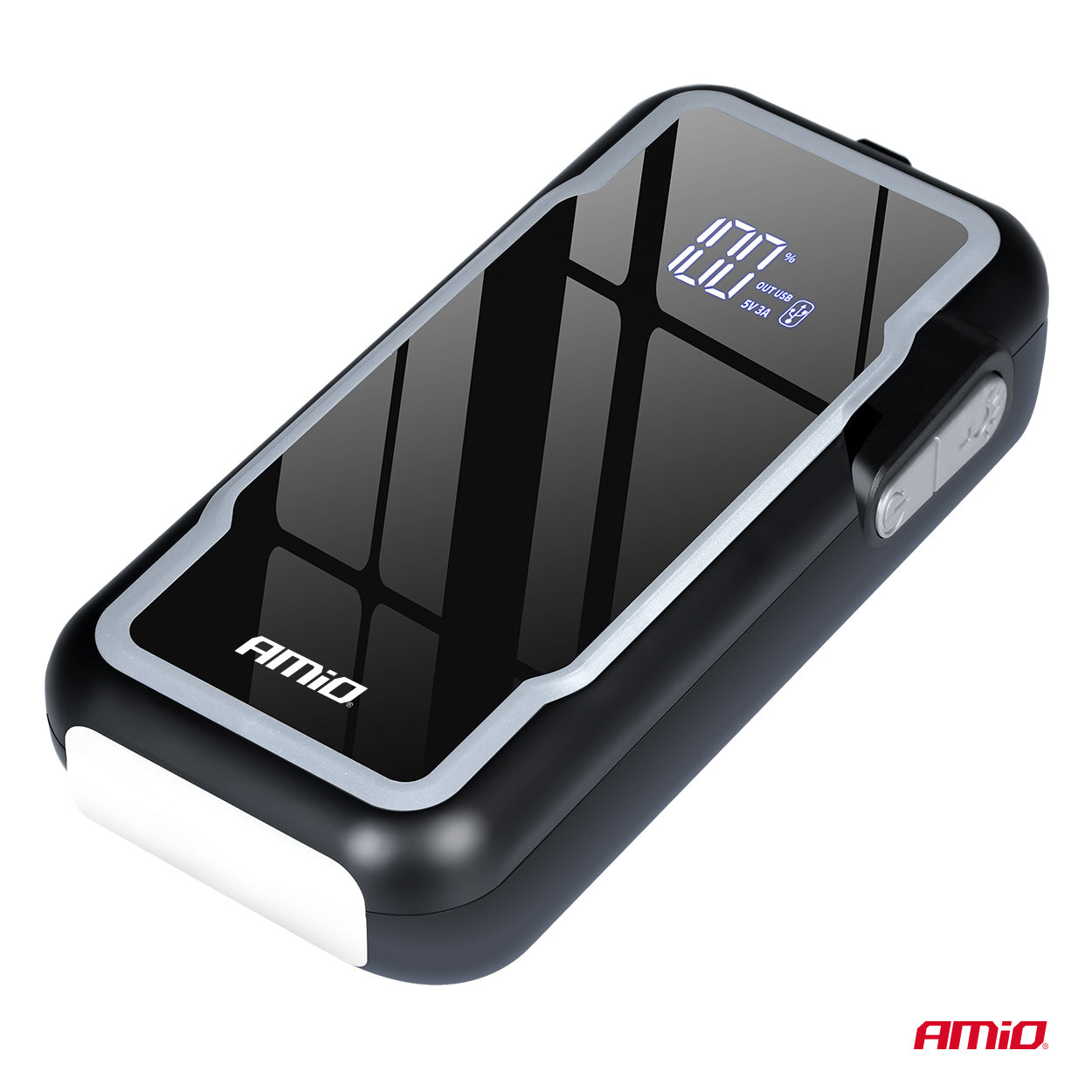 Jump starter med powerbank til mobile enheder