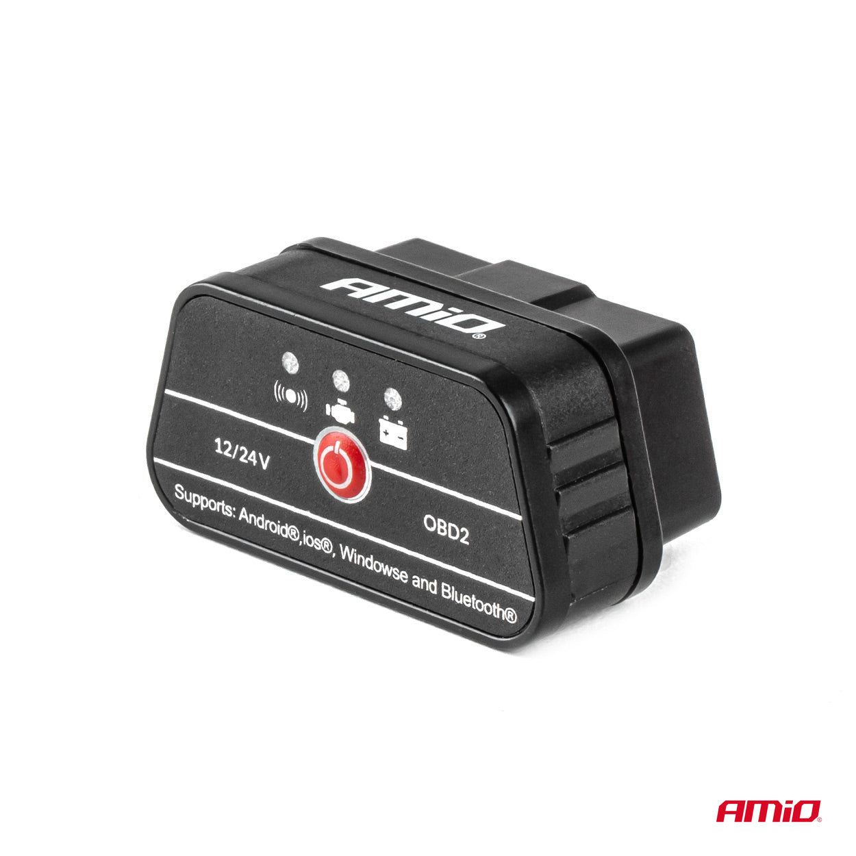 Trådløs OBD2-diagnosescanner set ovenfra