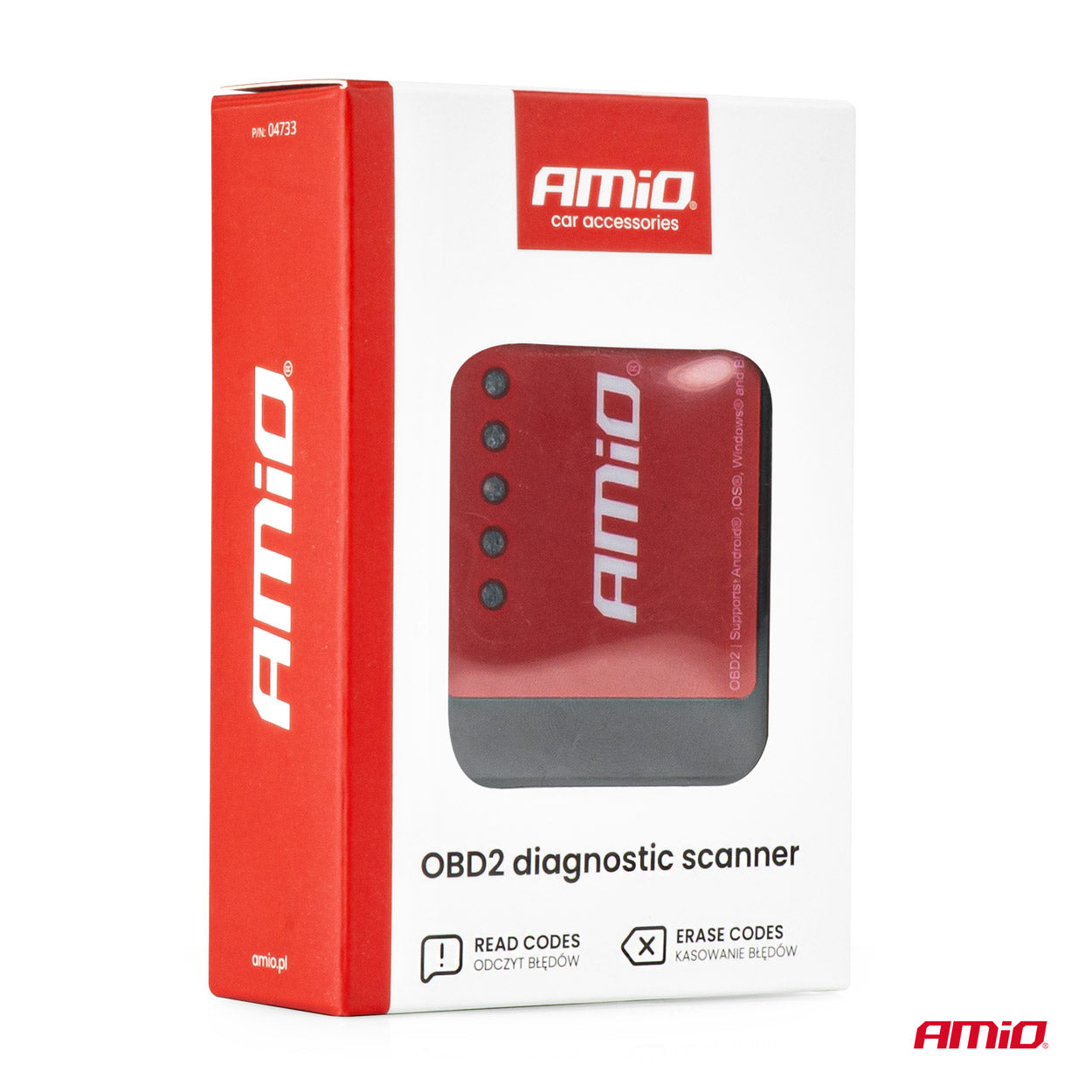 OBD2-diagnosescanner til Android, iOS og Windows