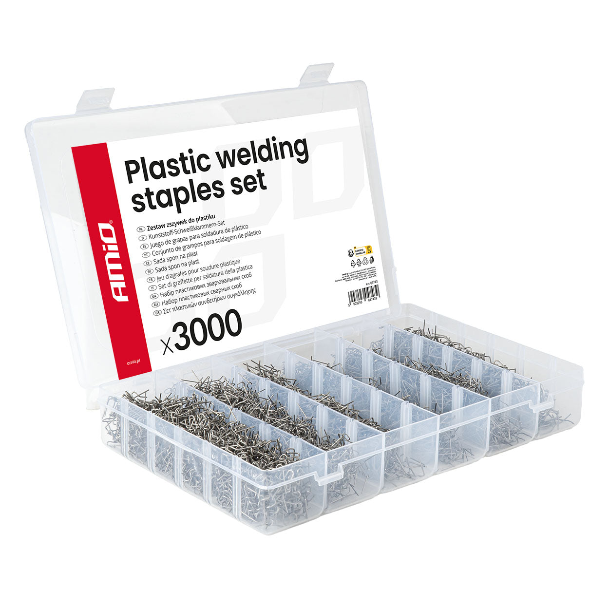 Plastsvejsestifter til reparation af bildele, 3000 stk.
