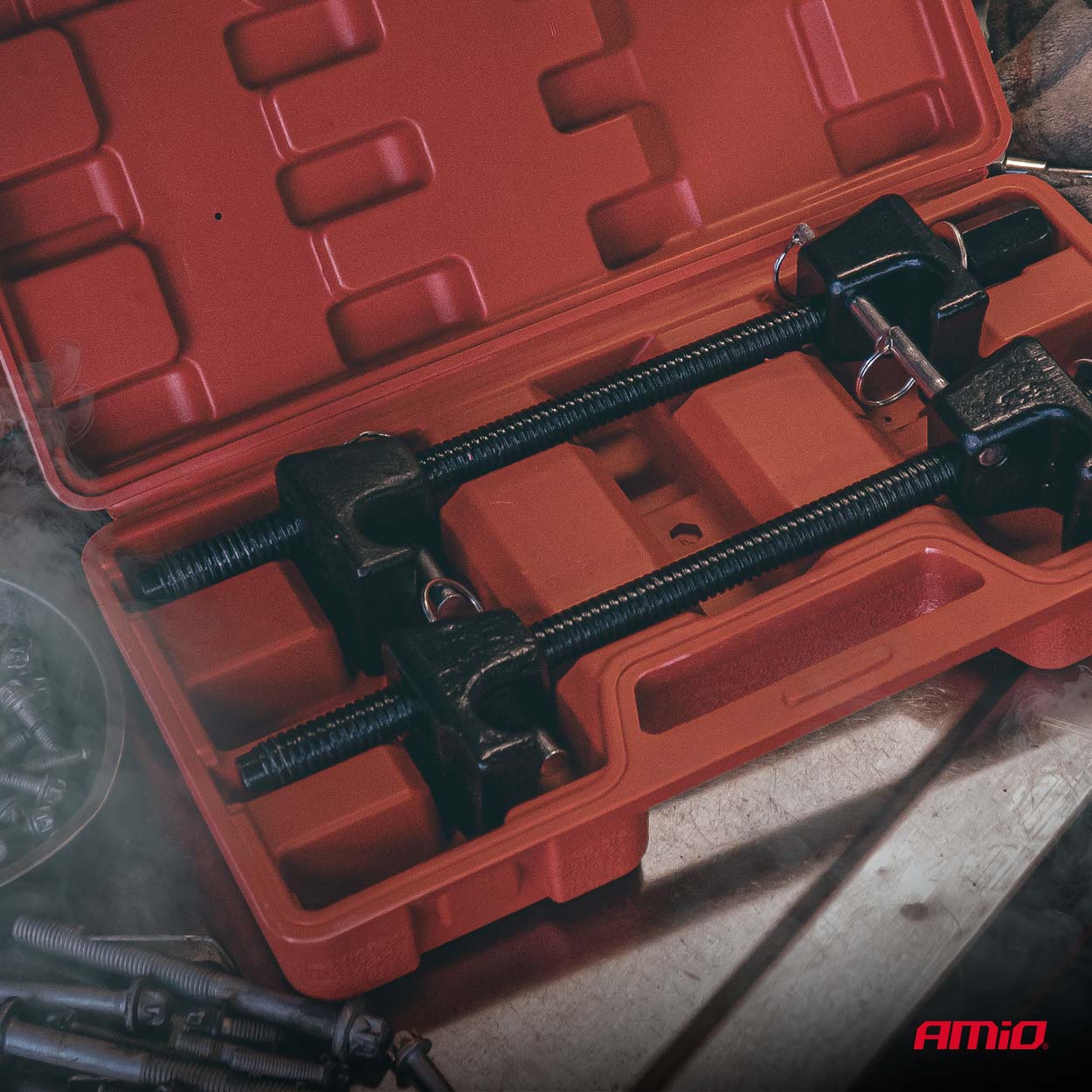 Værktøj til komprimering af fjederbenets fjeder