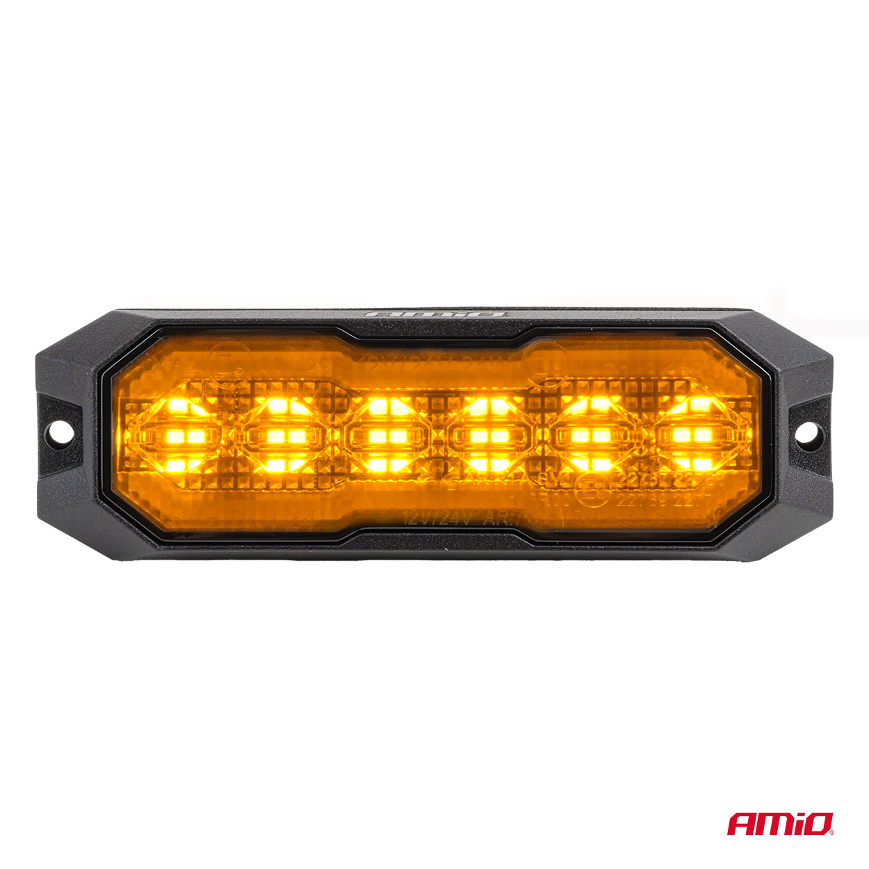LED-advarselslampe med flere lysfunktioner
