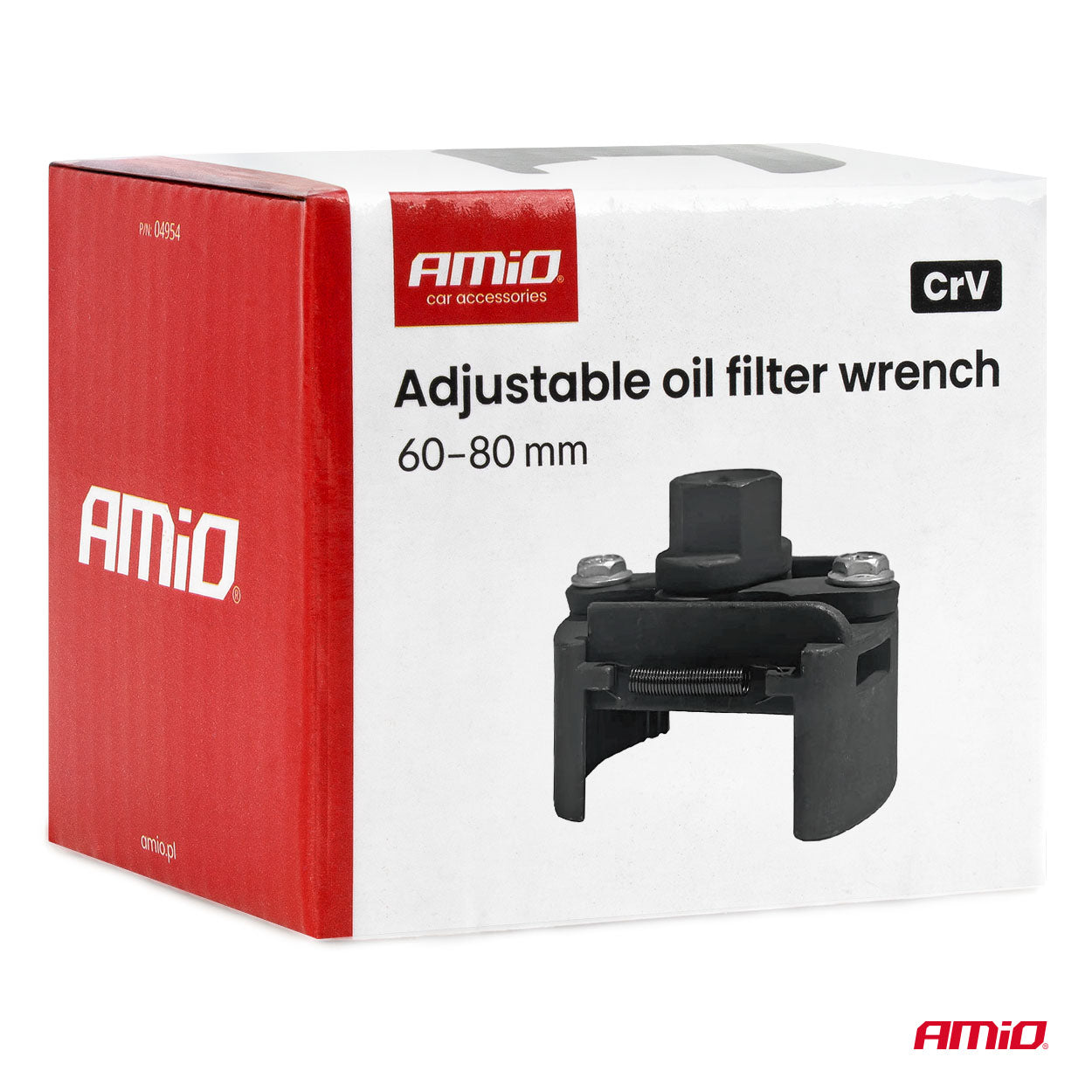 CrV-oliefilternøgle til filtre med diameter på 60-80 mm