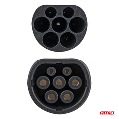 5 meter langt Type 2 ladekabel