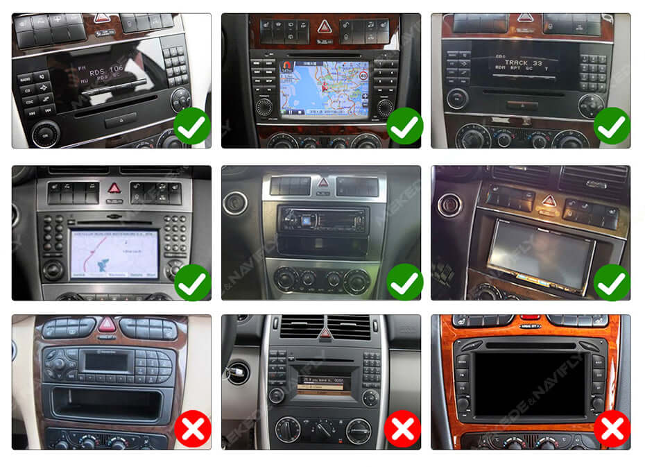 Mercedes-Benz W203 mm. - 8" Radio m. Apple CarPlay og Android Auto – Bilmedie.dk