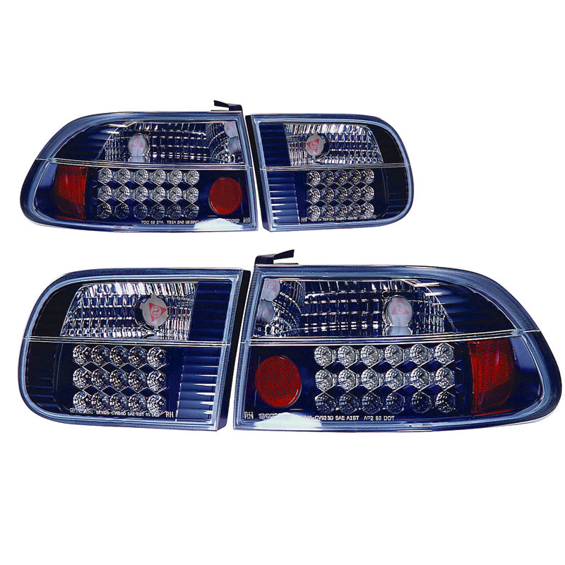 Черни LED стопове за Civic 1992 3-врати