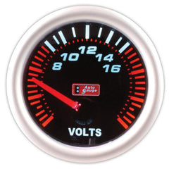 Волтметър черен 2 инча Auto Gauge