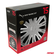 Тасове Versaco Spark в сребристо за стоманени джанти 15 цола