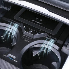 BMW 4-Serie/i4 2022-2024 безжично зарядно за телефон с 15W бързо зареждане и NFC карта ключ 
