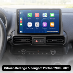 Citroën Berlingo/Peugeot Partner 19-26 - 10,1" Radio m. Apple CarPlay og Android Auto