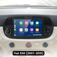 Fiat 500 07-15 - 7" Radio m. Apple CarPlay og Android Auto