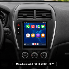 Mitsubishi ASX 2013-2018 - 9,7" радио с Apple CarPlay и Android Auto 