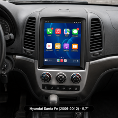 Hyundai Santa Fe 2006-2012 - 9,7" радио с Apple CarPlay и Android Auto 
