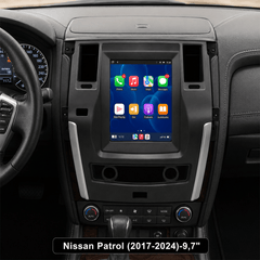Nissan Patrol 2017-2024 - 9,7" радио с Apple CarPlay и Android Auto 
