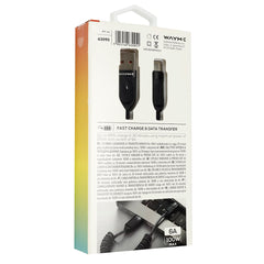 Плетен USB-C кабел за зареждане и синхронизиране с мощност до 100W