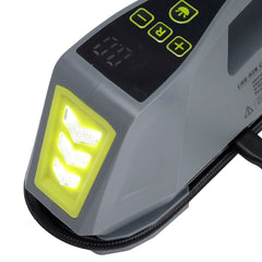 Компактен въздушен компресор за 12V и 230V с LED фенерче