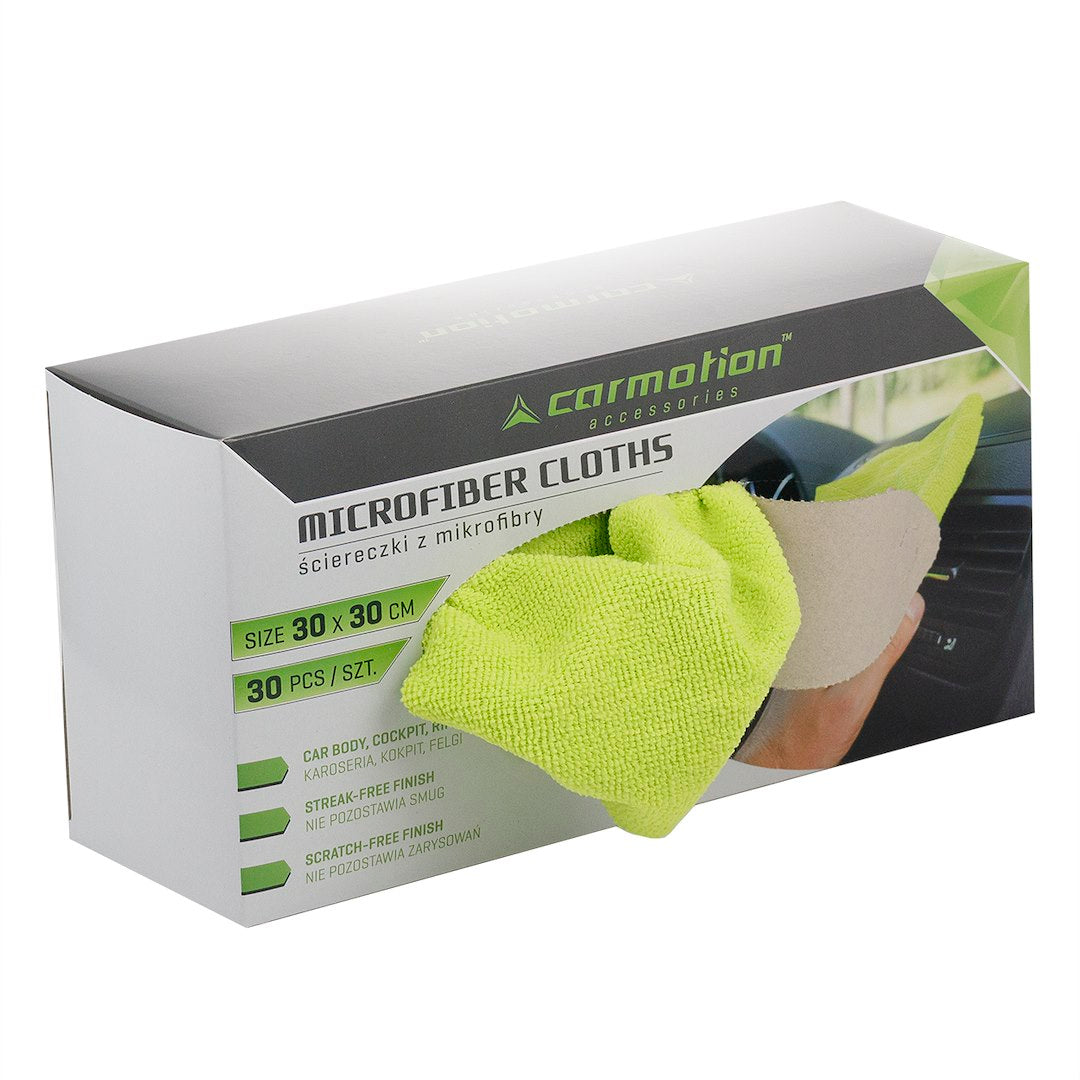 Комплект микрофибърни кърпи CARMOTION, 30 бр.