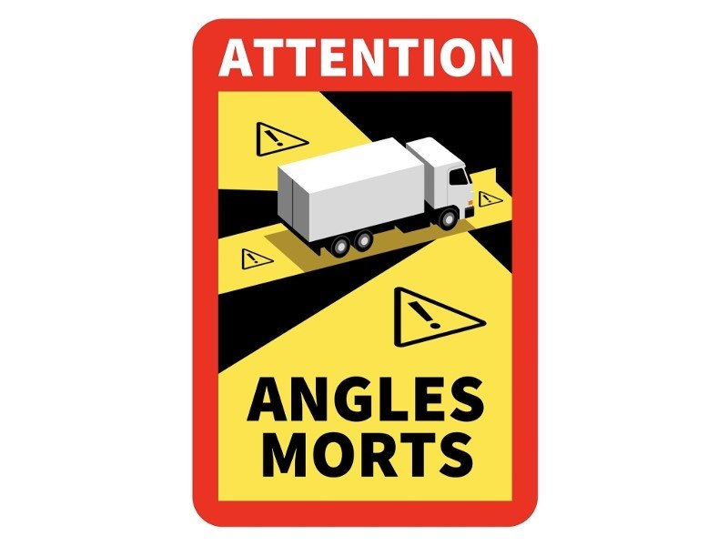 Стикер за мъртва зона ANGLES MORTS 25 x 17 cm с ламинат