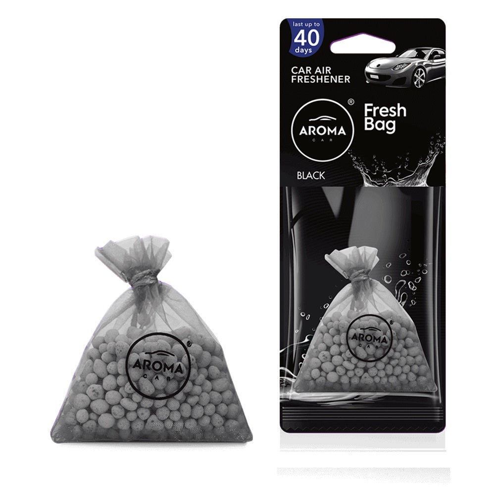 Aroma Fresh Bag Black ароматизатор за кола с керамични перли