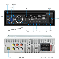1 DIN автомобилно радио с вграден CD плейър, Bluetooth, FM/AM, USB, SD и AUX 
