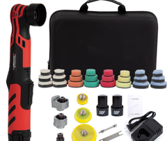 Mini Polermaskine 12V Ledningsfri – 24 Dele med 2 Batterier