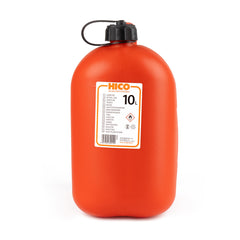 Червен 10-литров пластмасов тубус с фуния