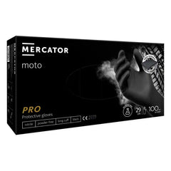 Sorte MERCATOR MOTO nitrilhandsker i størrelse XXL