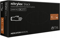 Sorte Nitrylex nitrilbeskyttelseshandsker i størrelse XL