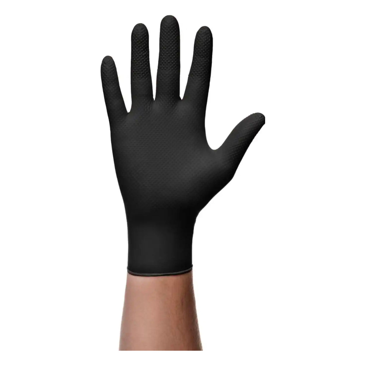Mercator GoGrip Black nitrilhandsker med 3D-diamantstruktur