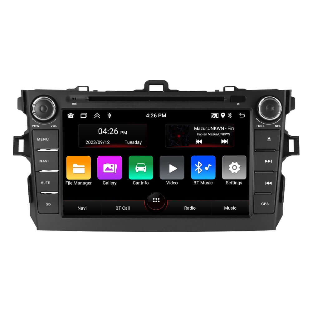 Toyota Corolla – 8" Radio m. Apple CarPlay og Android Auto - avanceret 8" radio med trådløs integration