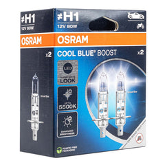 Osram H1 халогенни крушки 12V 55W P14,5s Cool Blue Boost 5500K, 2 бр.