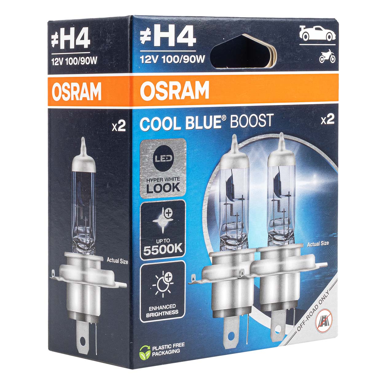 Osram H4 Cool Blue Boost халогенна крушка 100/90W