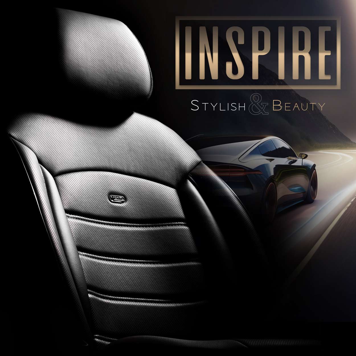 OTOM INSPIRE 3501 bilsædebetræk med 3-zip-design