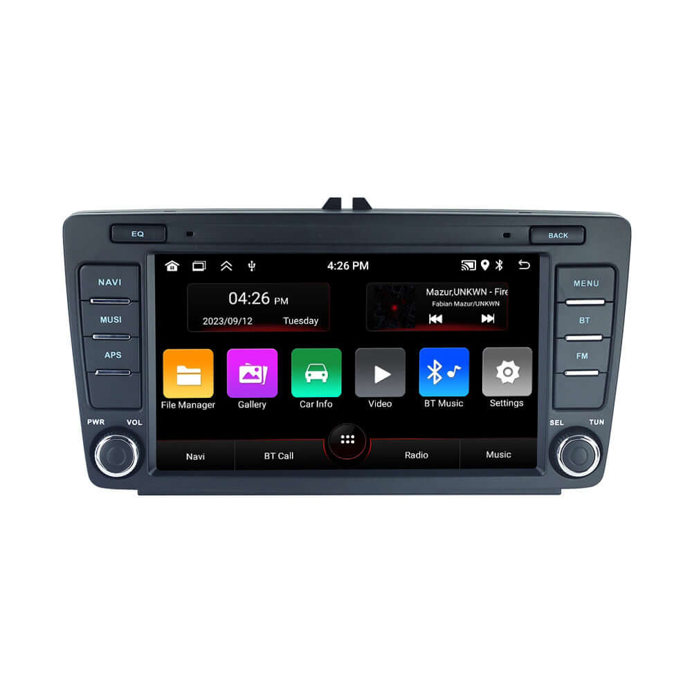 Skoda Octavia 04-13 - 8" Radio m. Apple CarPlay og Android Auto – Bilmedie.dk