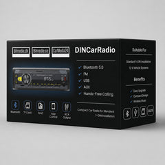 Свържете 1-DIN автомобилно радио с Bluetooth 5.0, FM, USB, AUX и хендсфри 