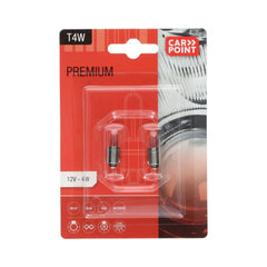 Carpoint Premium автомобилни крушки 12V T4W – 2 бр. 